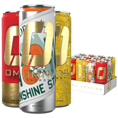 Steel Supplements OMNI Energy front pack showing three-flavor variety and branding for convenience
