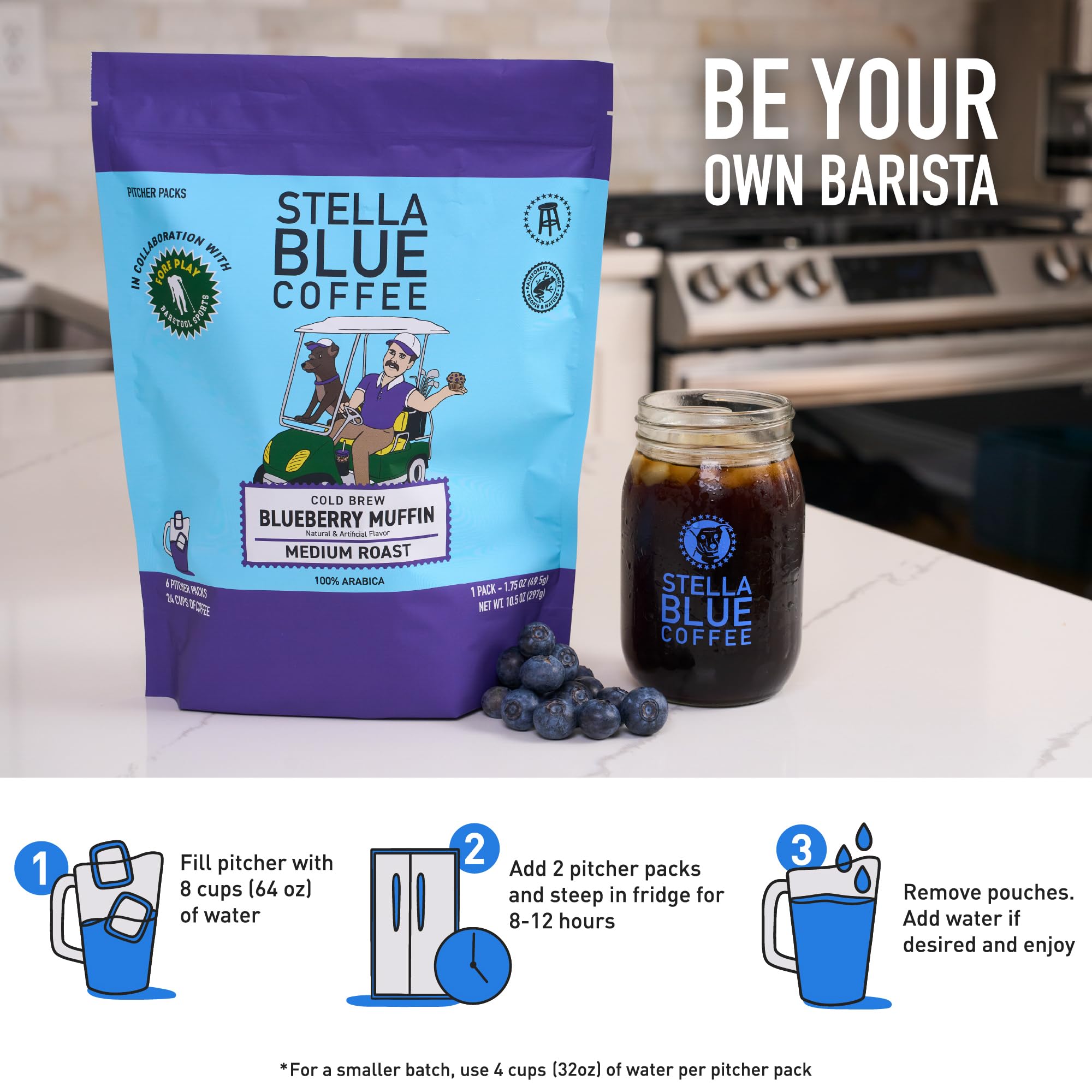 Stella Blue ground coffee texture demonstrating Arabica quality and smooth extraction