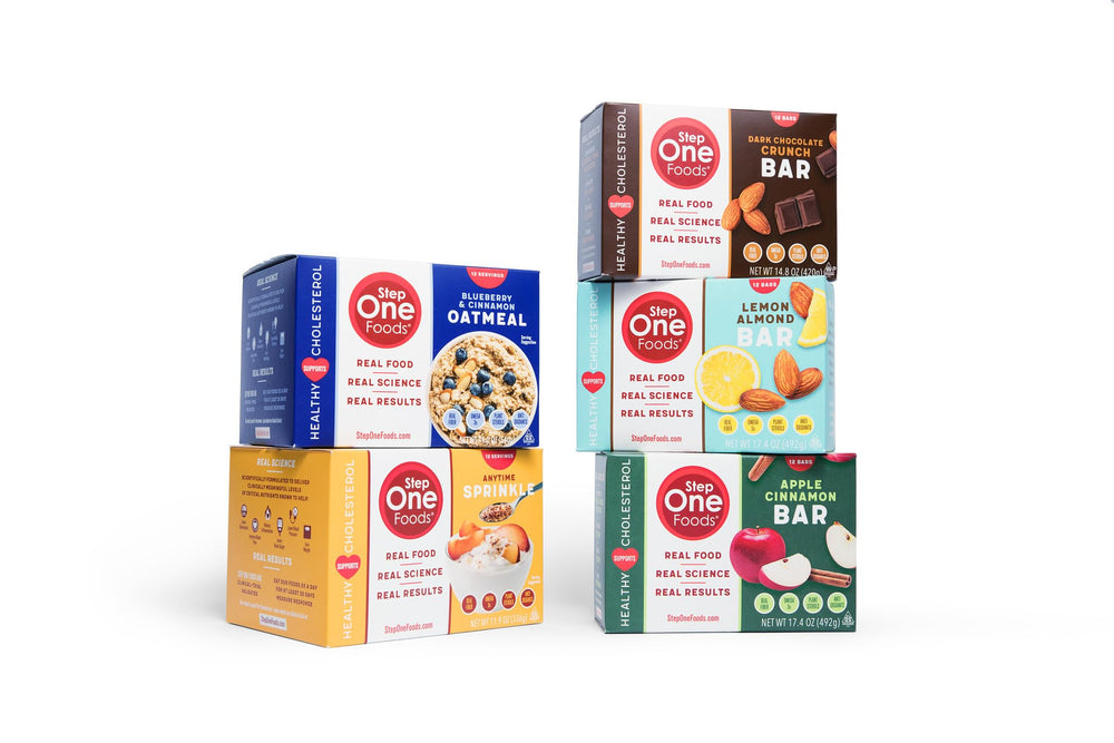 Step One Foods twelve packets in a box showing pack quantity