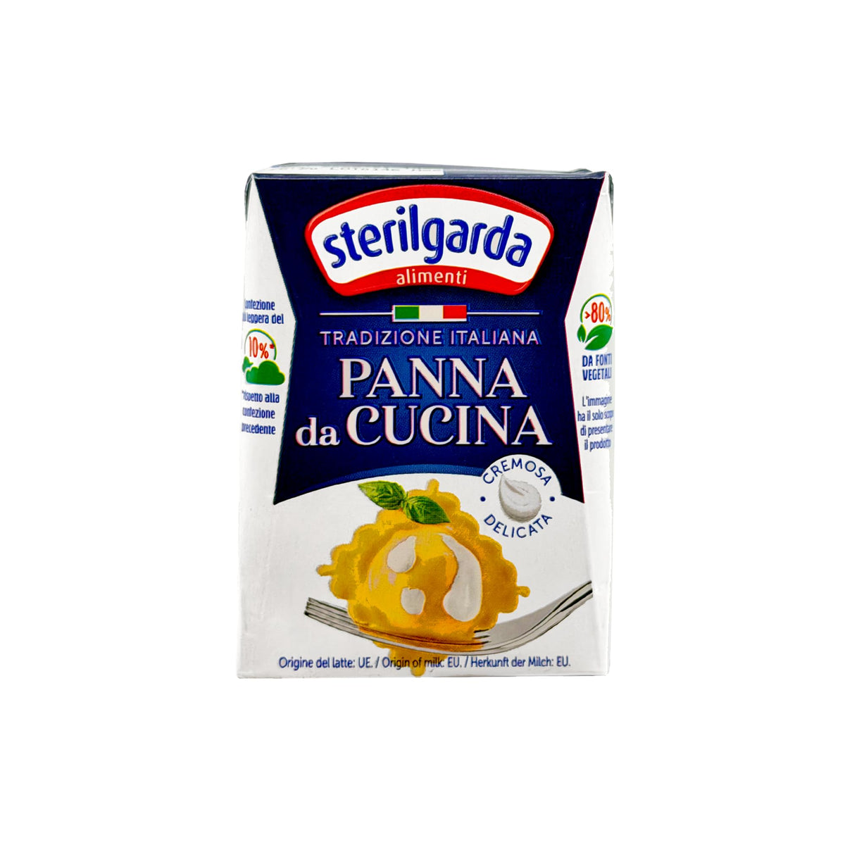 Sterilgarda cooking cream front packaging showing carton and branding, convenient 4-pack benefit