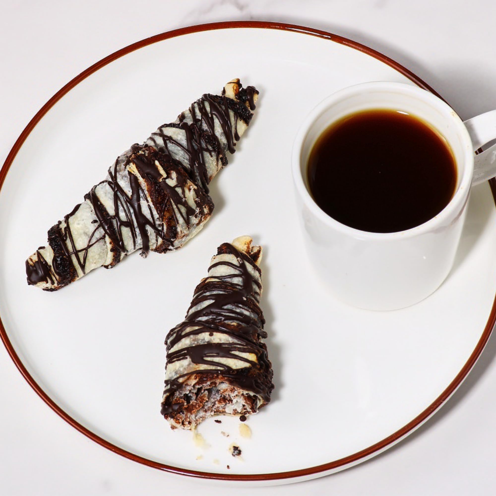 Stern's Bakery rugelach in hand to show size and portion convenience