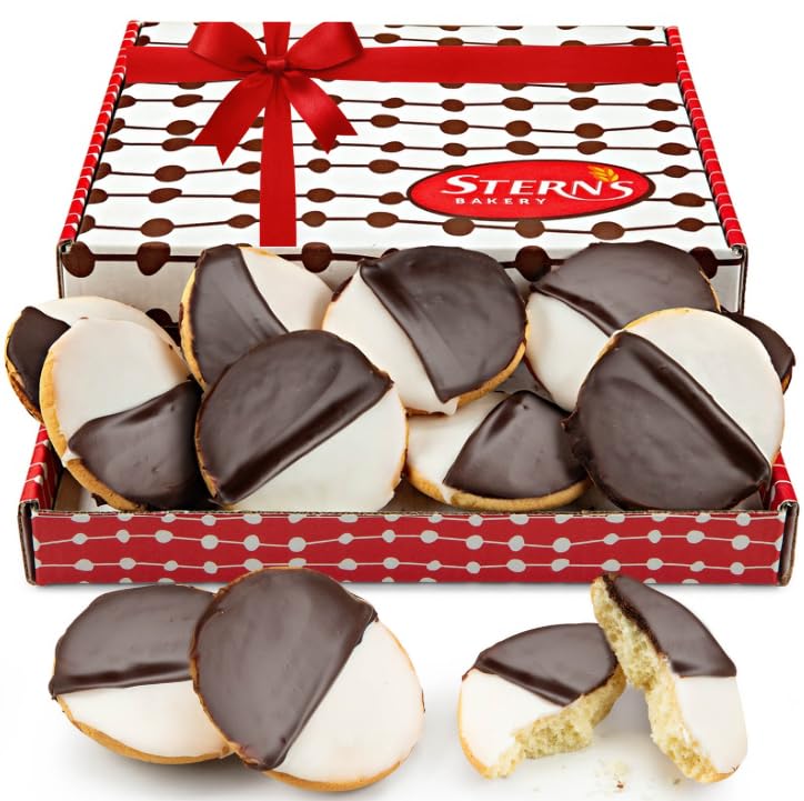 Stern’s Bakery front box of nine black and white cookies, perfect gift
