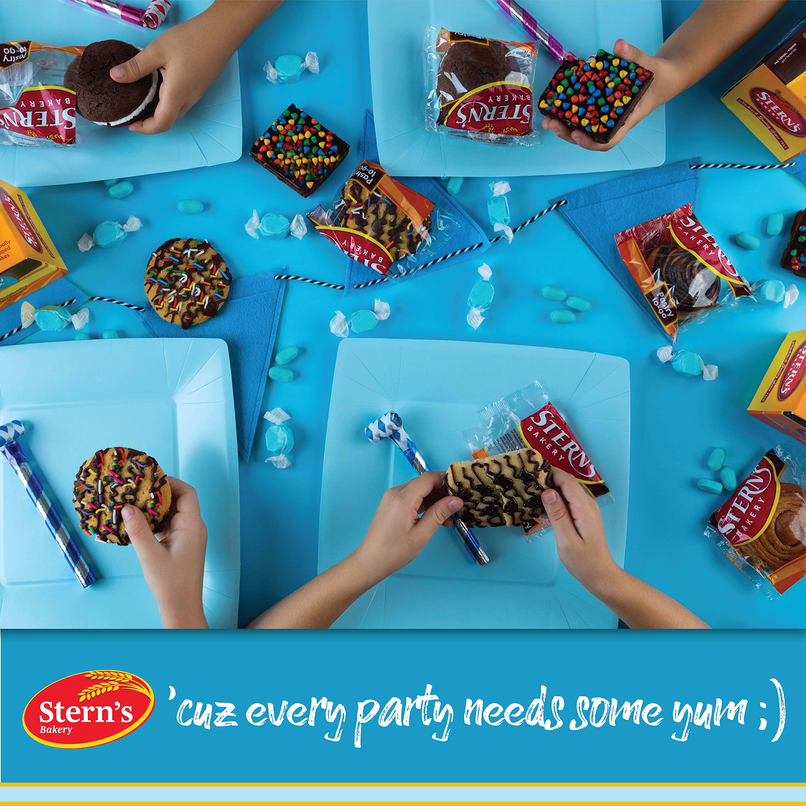 Stern's Bakery cookies on a party platter offering easy serving and crowd-pleasing presentation