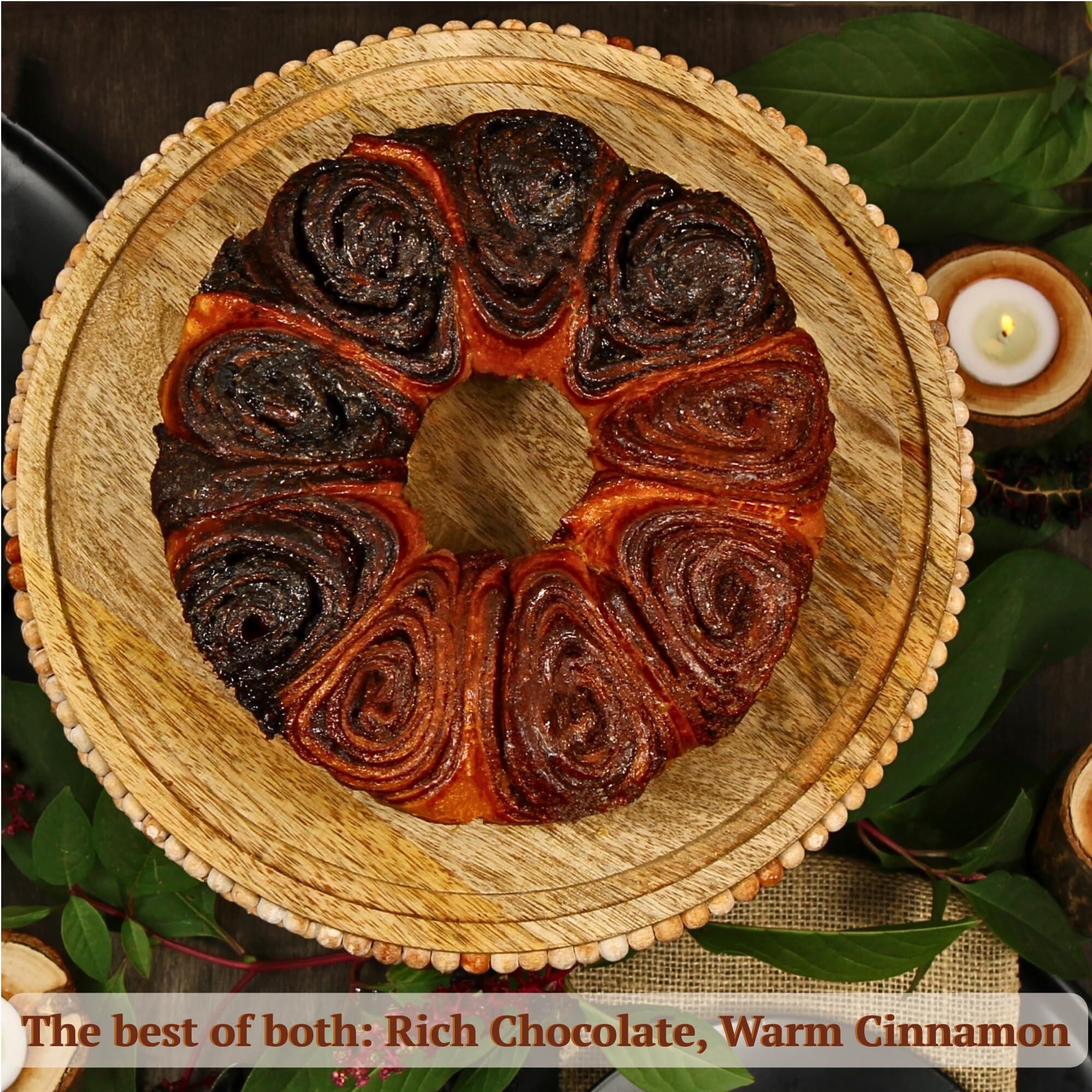 Stern's Bakery cinnamon swirl detail showing warm spice layers and aromatic appeal