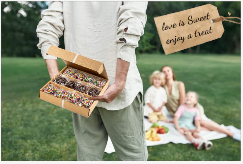 Stern's Bakery gift box with a message card, ready for sending to loved ones