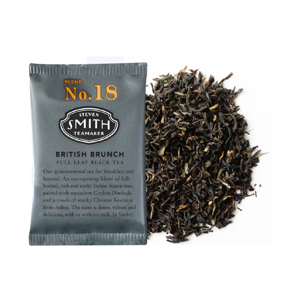 Steven Smith Teamaker sachet steeping in cup delivering rich aroma and flavor