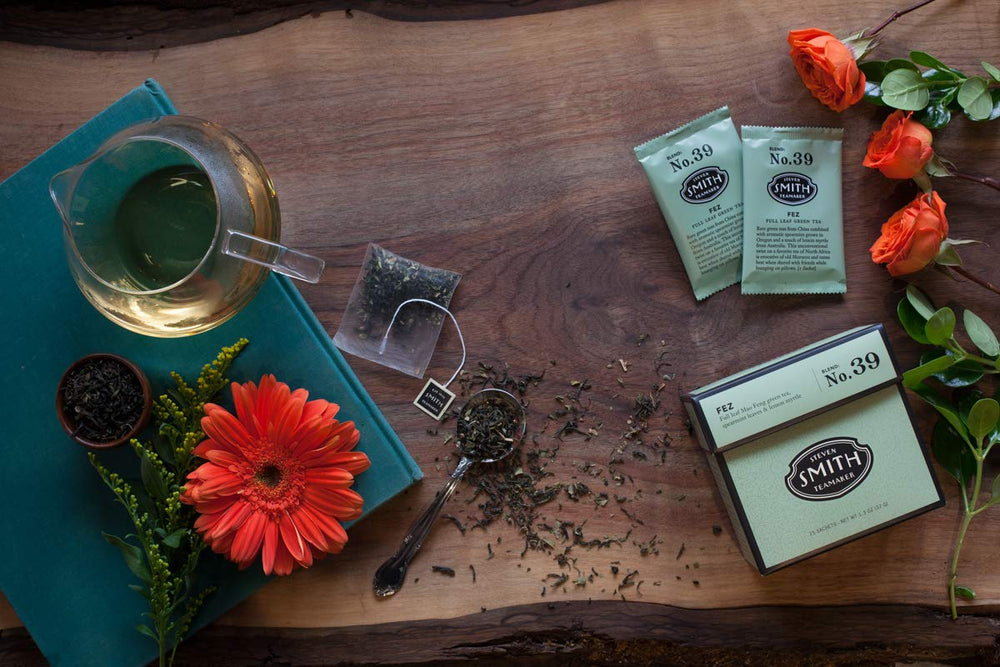 STEVEN SMITH TEAMAKER sachet beside ruler for size comparison and single-serve guidance