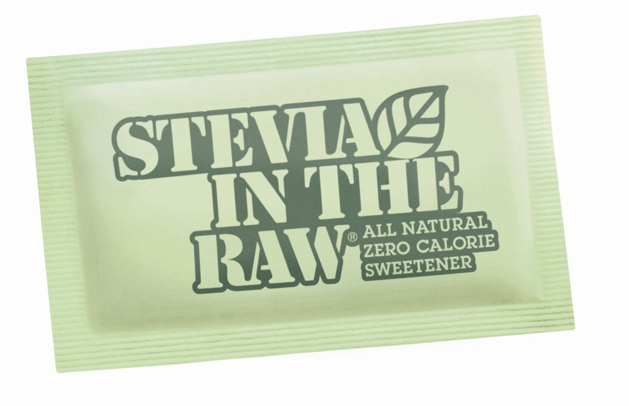 Stevia in the Raw front packaging showing 1000-count box and convenient single-serve benefit