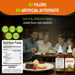 Stevia Select precision dropper detail for accurate sweetness control