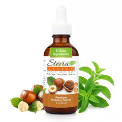 Stevia Select front bottle showing label and serving claims for clear choice