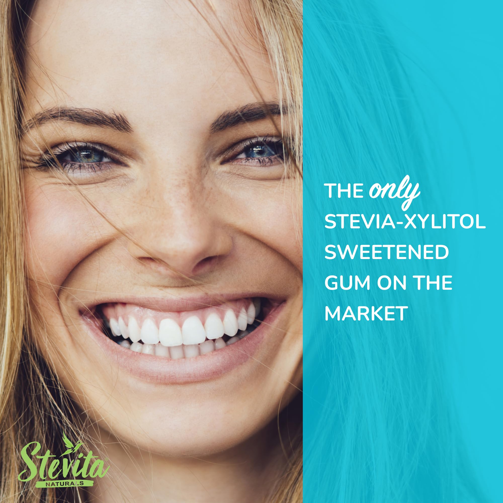 Stevita ingredient label highlighting stevia sourcing and clean formulation benefits