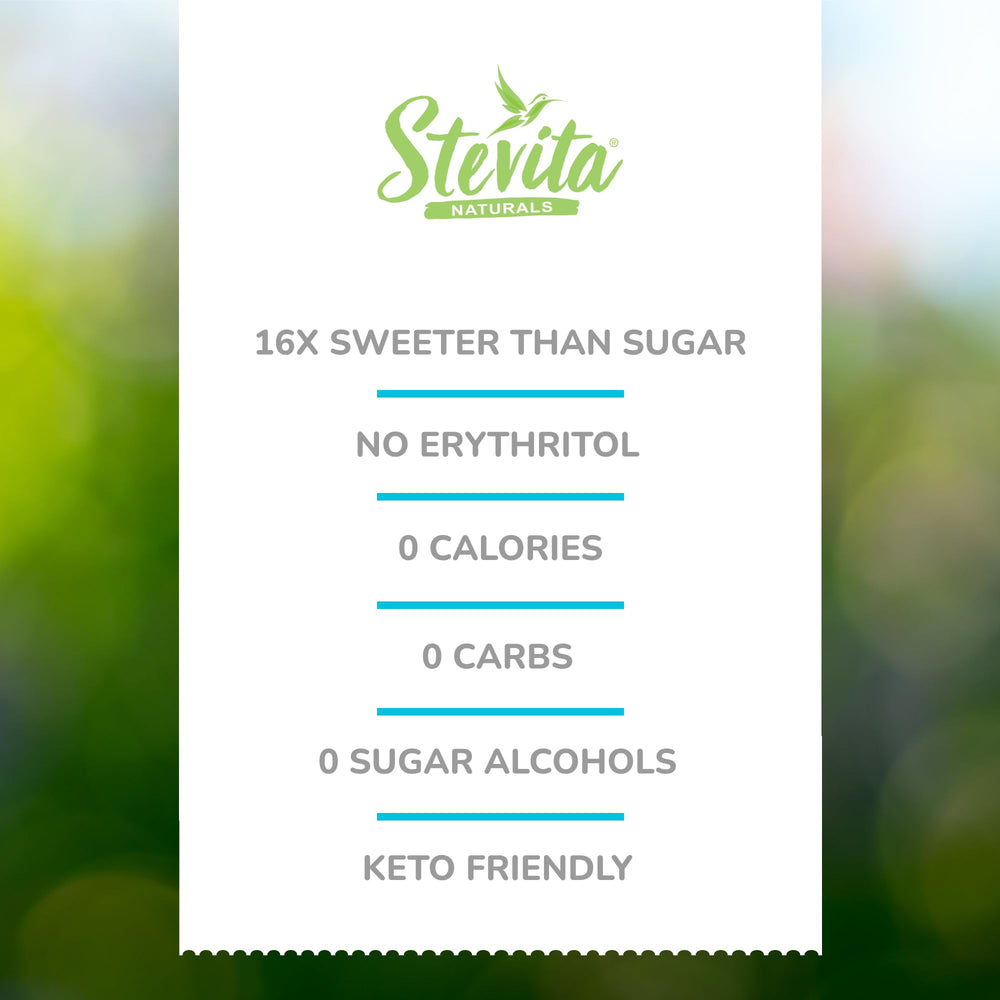 Stevita spoon with contents to show serving size and concentration