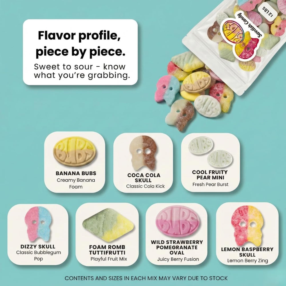 STEYDA BUBS jelly chew close-up displaying smooth fruity center and soft chew