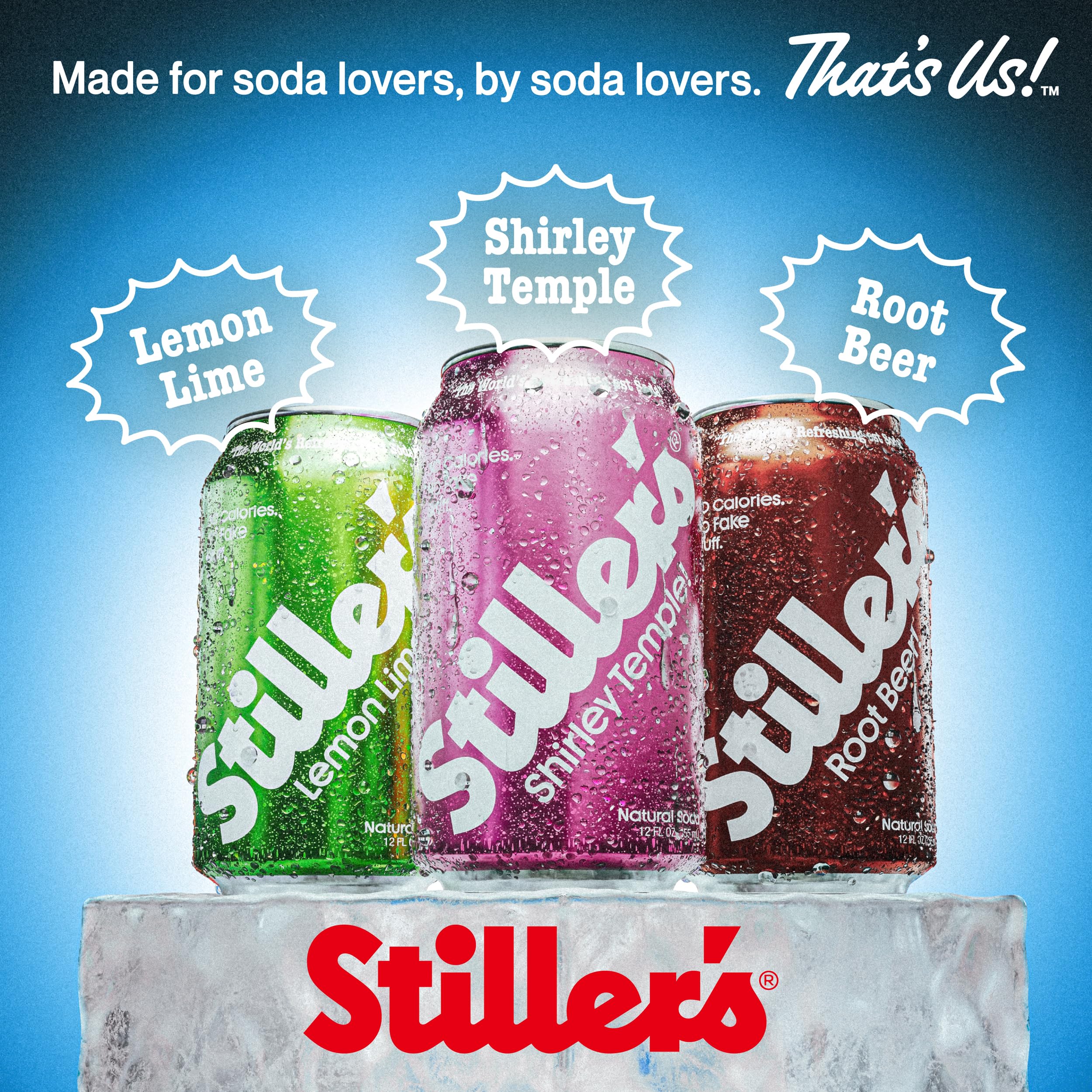 STILLER'S pack next to hand for scale showing 12-can convenience and portioning