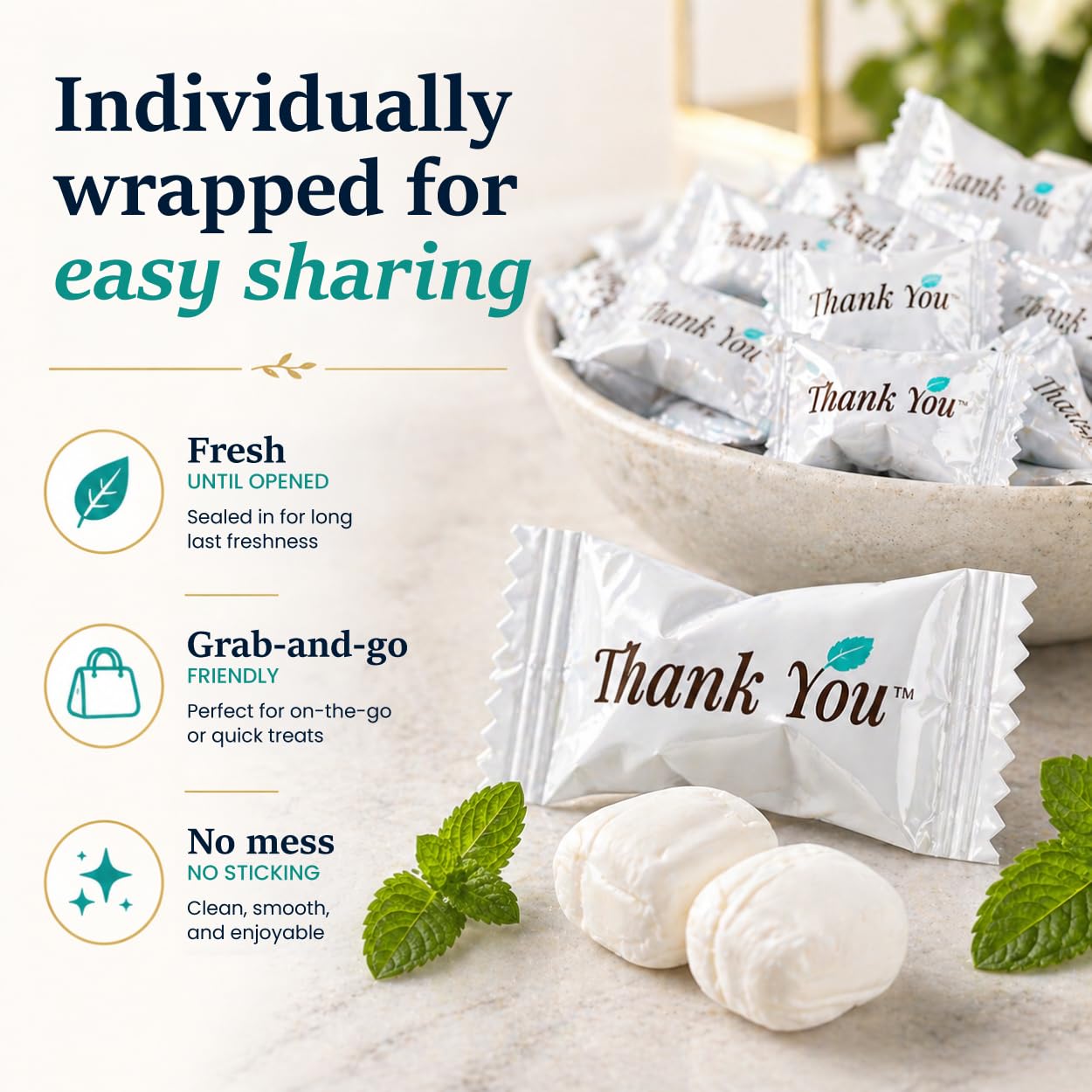 Stock Your Home bag next to a hand for scale showing 125-count convenience