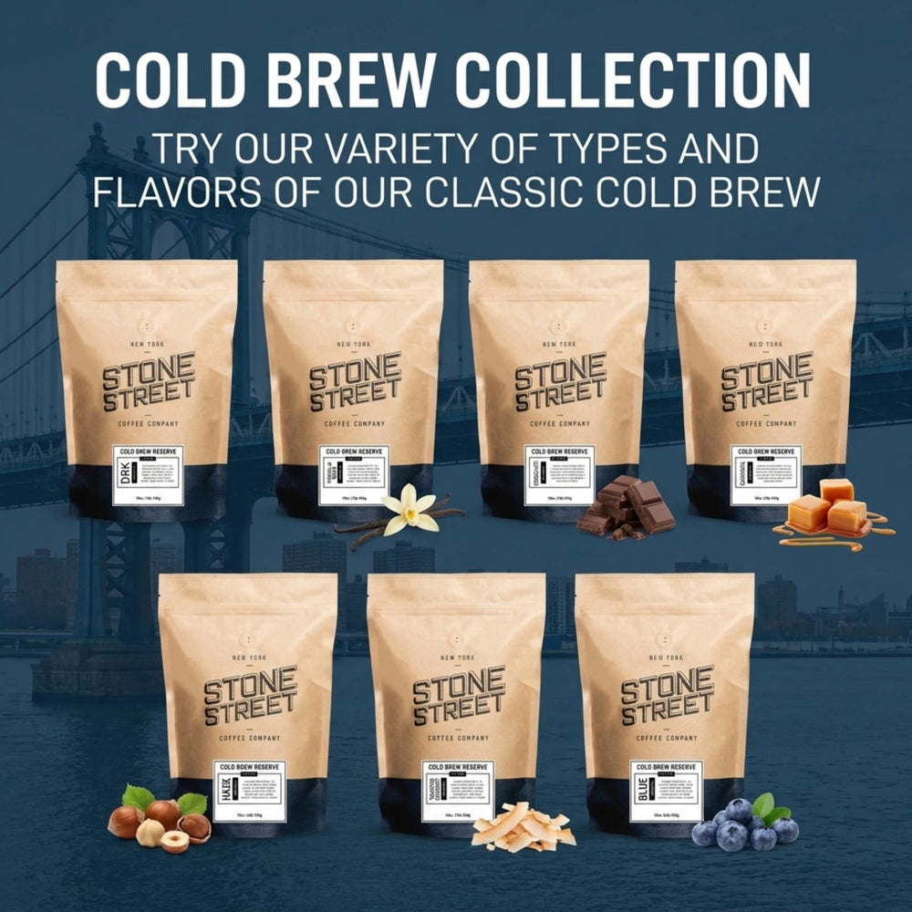 Stone Street roasting batch label from Brooklyn emphasizing small-batch quality