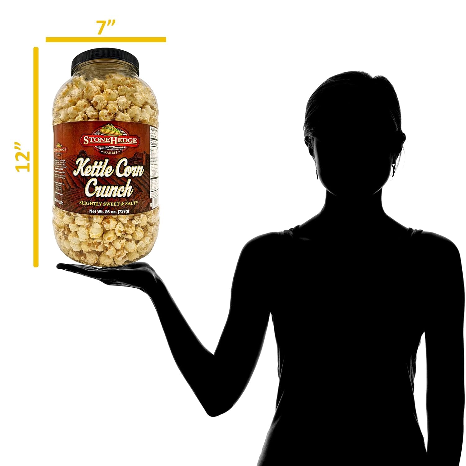 Stonehedge Farms popcorn arranged in a gift basket, suggests festive gifting option