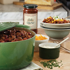 Stonewall Kitchen jar opened showing sauce interior and freshness benefit