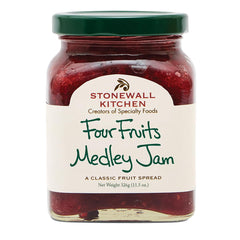 Stonewall Kitchen front jar view showing label and 11.5 oz size, highlights premium quality