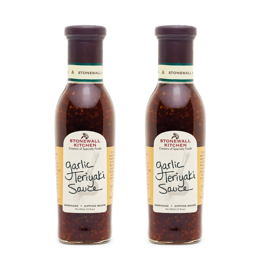 Stonewall Kitchen front packaging showing two 11-ounce bottles and label benefit
