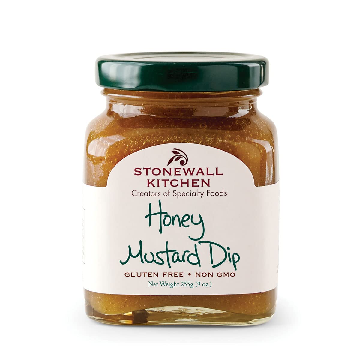 Stonewall Kitchen front jar view showing honey mustard dip for quick serving