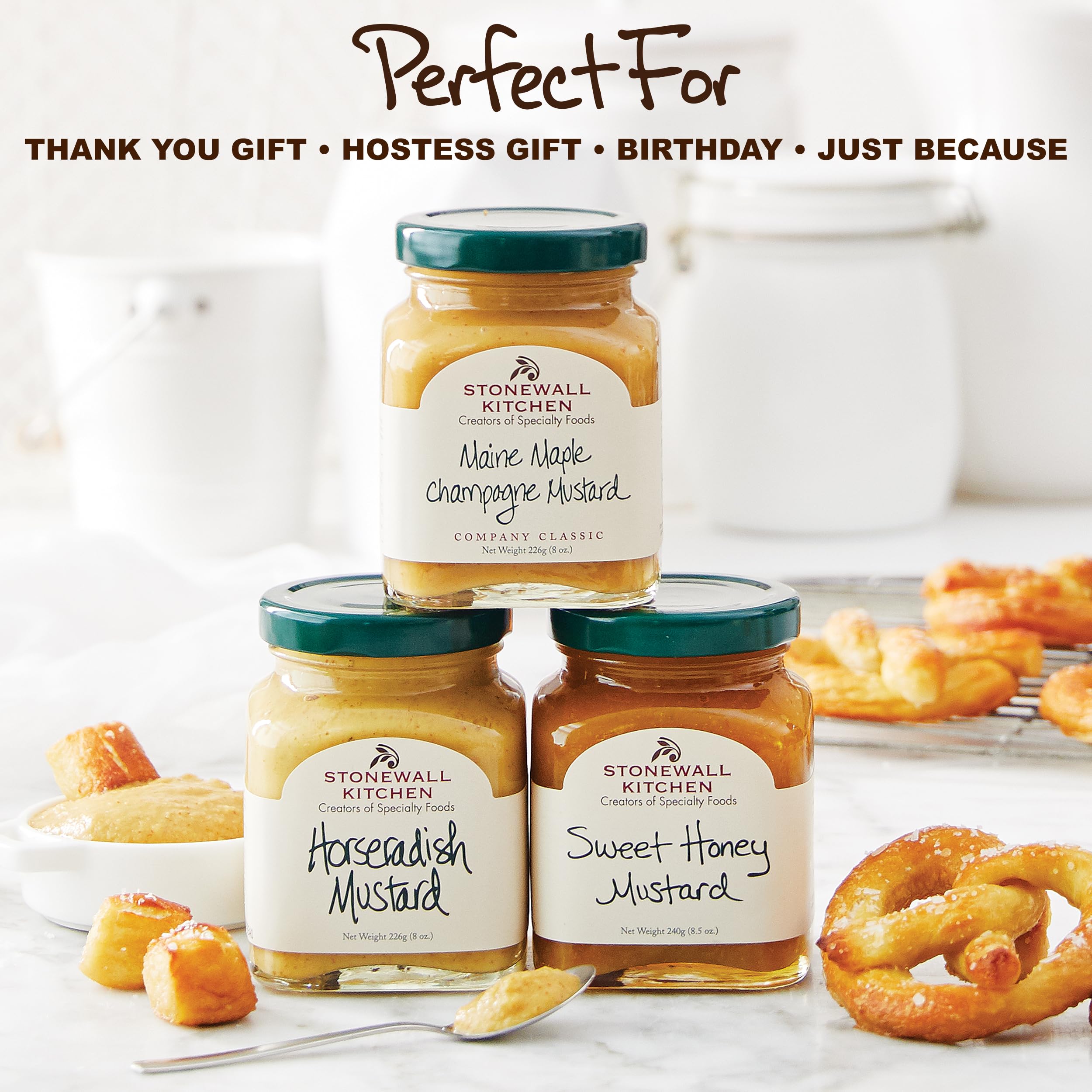 Stonewall Kitchen mustard spread on sandwich showing creamy texture and flavor boost