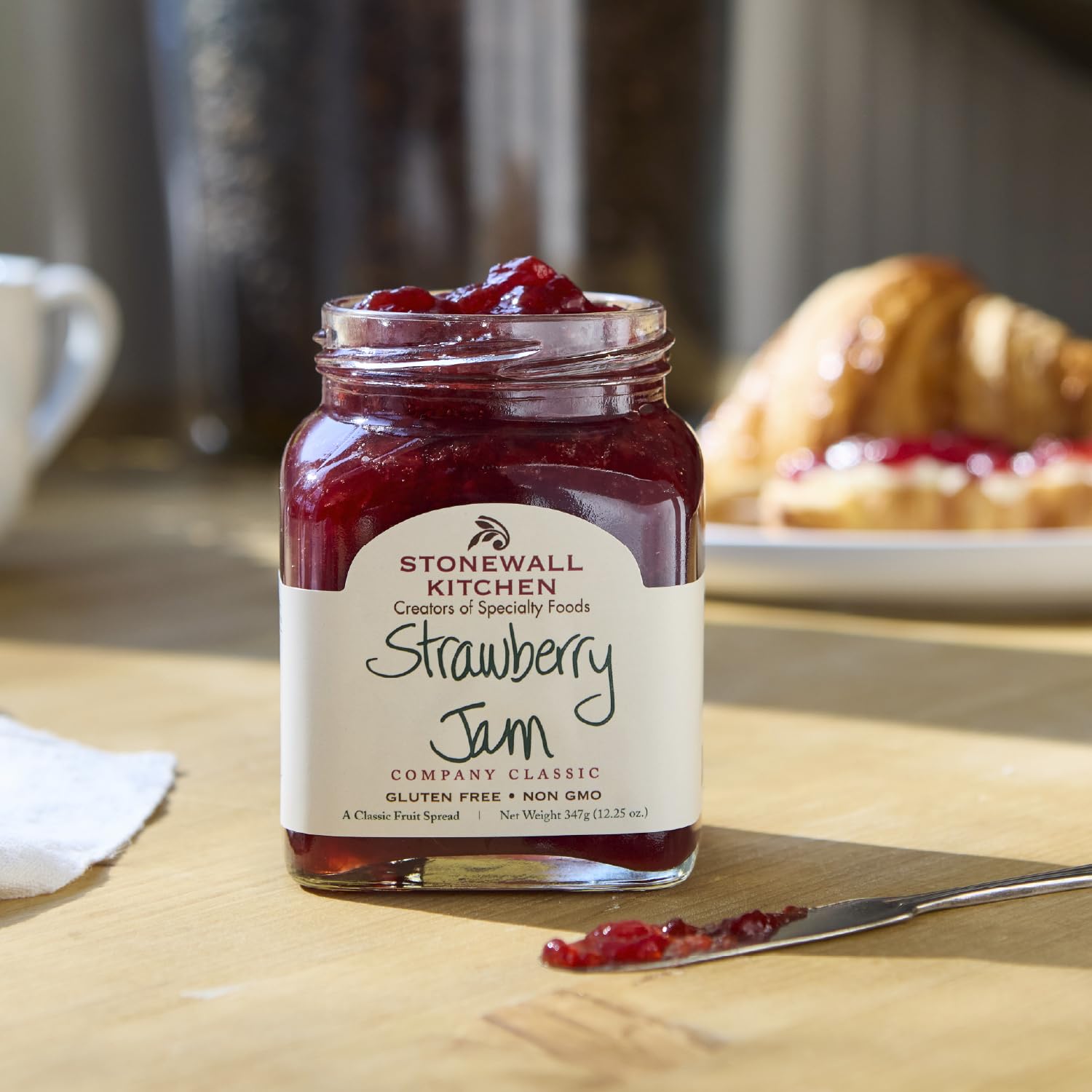 Stonewall Kitchen Wild Maine Blueberry jar close-up highlighting rich fruit flavor