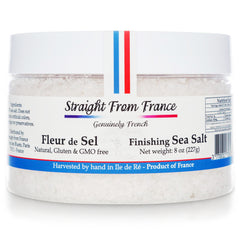 Straight from France brand front packaging showing artisanal fleur de sel and provenance benefit