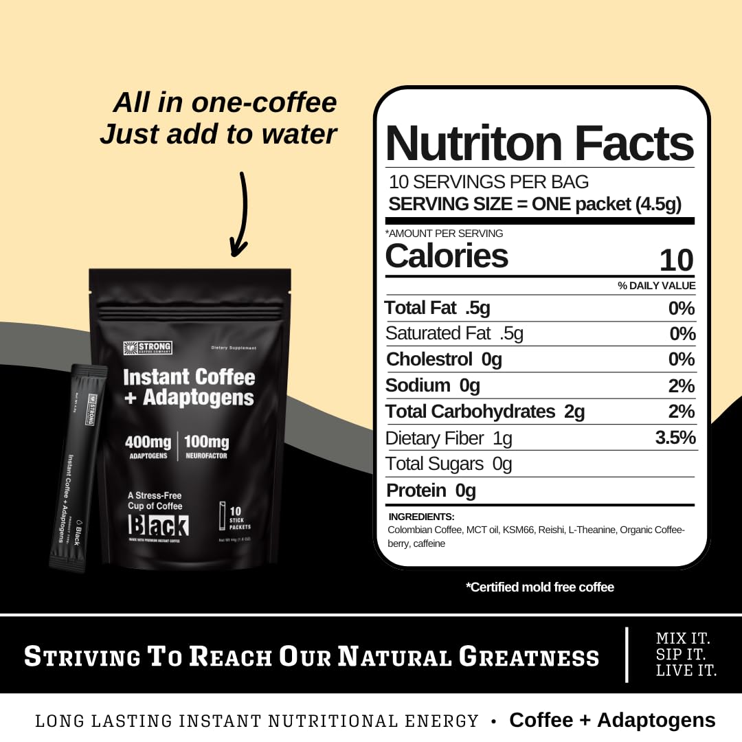 Strong Coffee Company scoop with measured serving for consistent strength