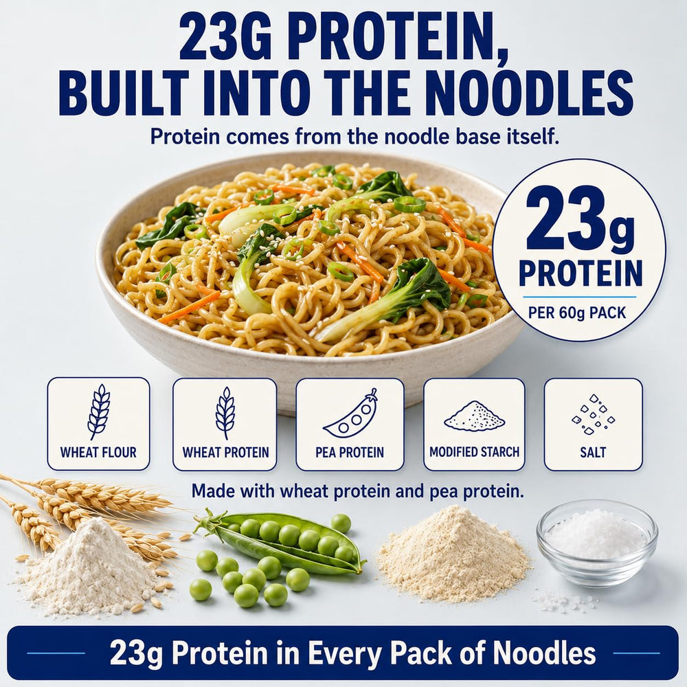 Boiling pot with StrongBite noodles being added to show quick 3–4 minute cooking