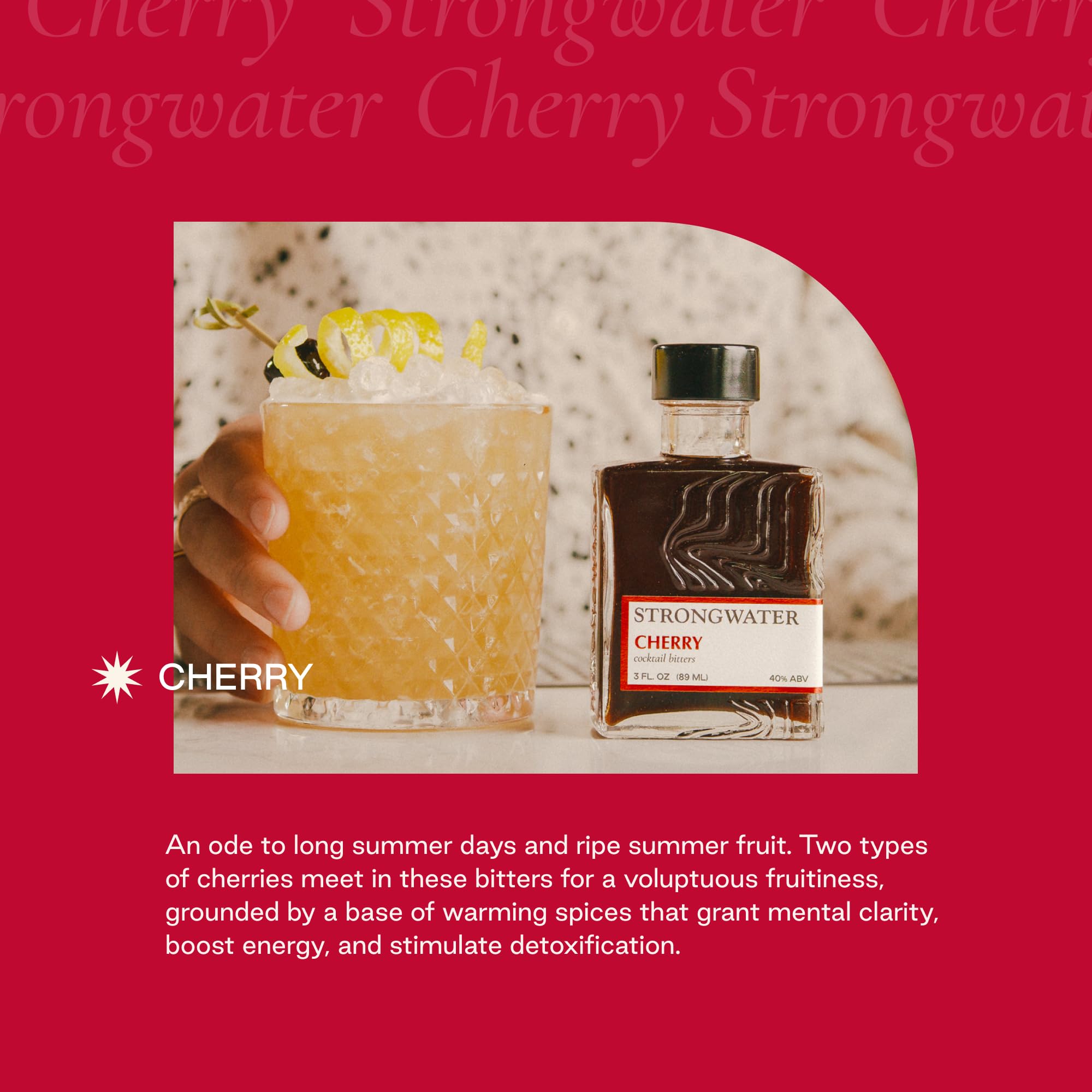 Dropper dispensing Strongwater bitters adding precise flavor control