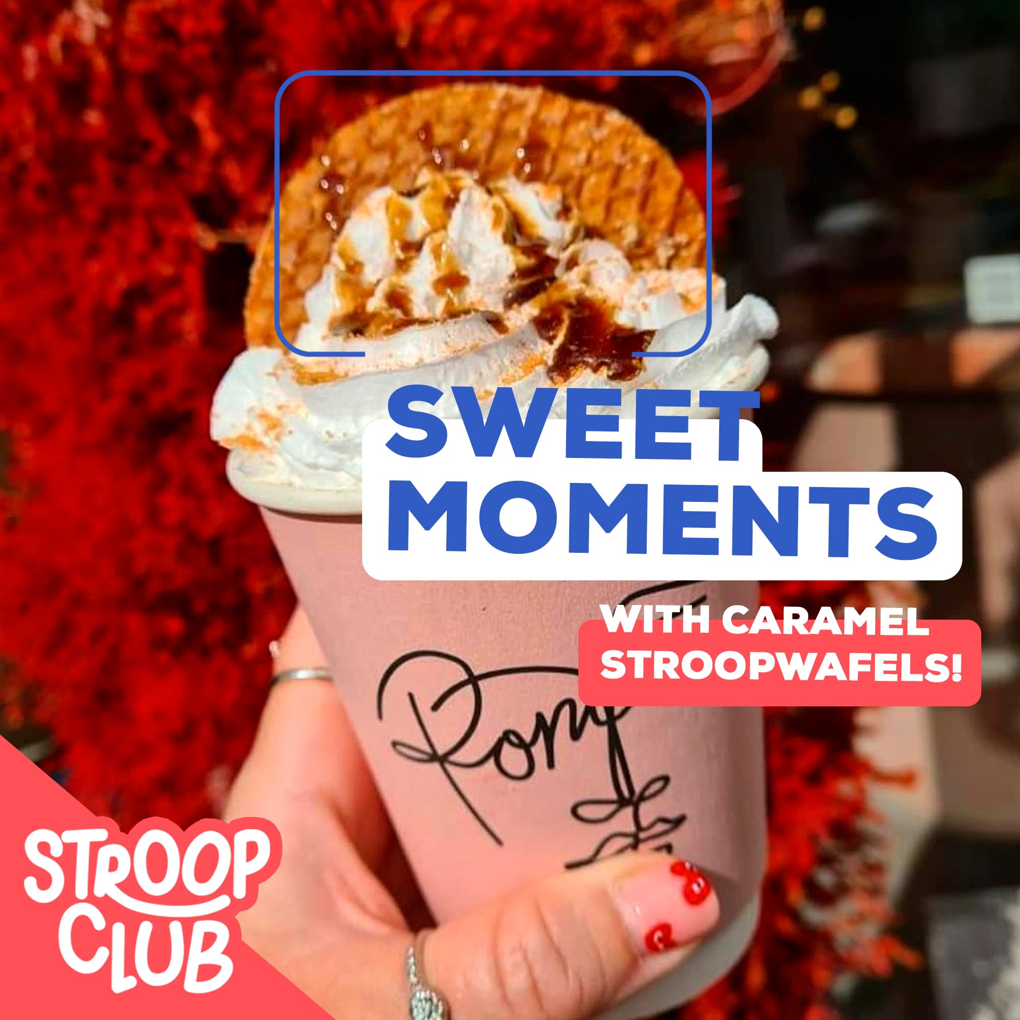 Stroop Club crumbled over plant yogurt demonstrating easy breakfast flavor boost