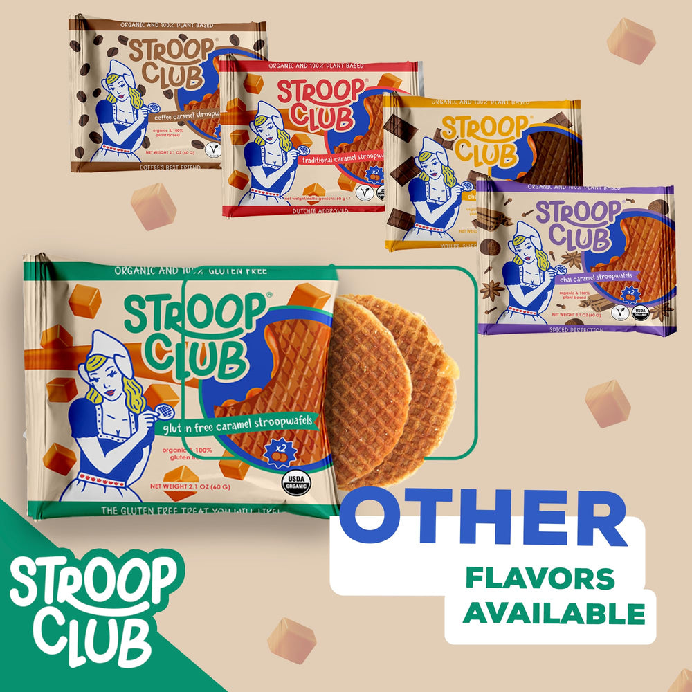 Stroop Club crumbled over yogurt adding crunch and sweet boost