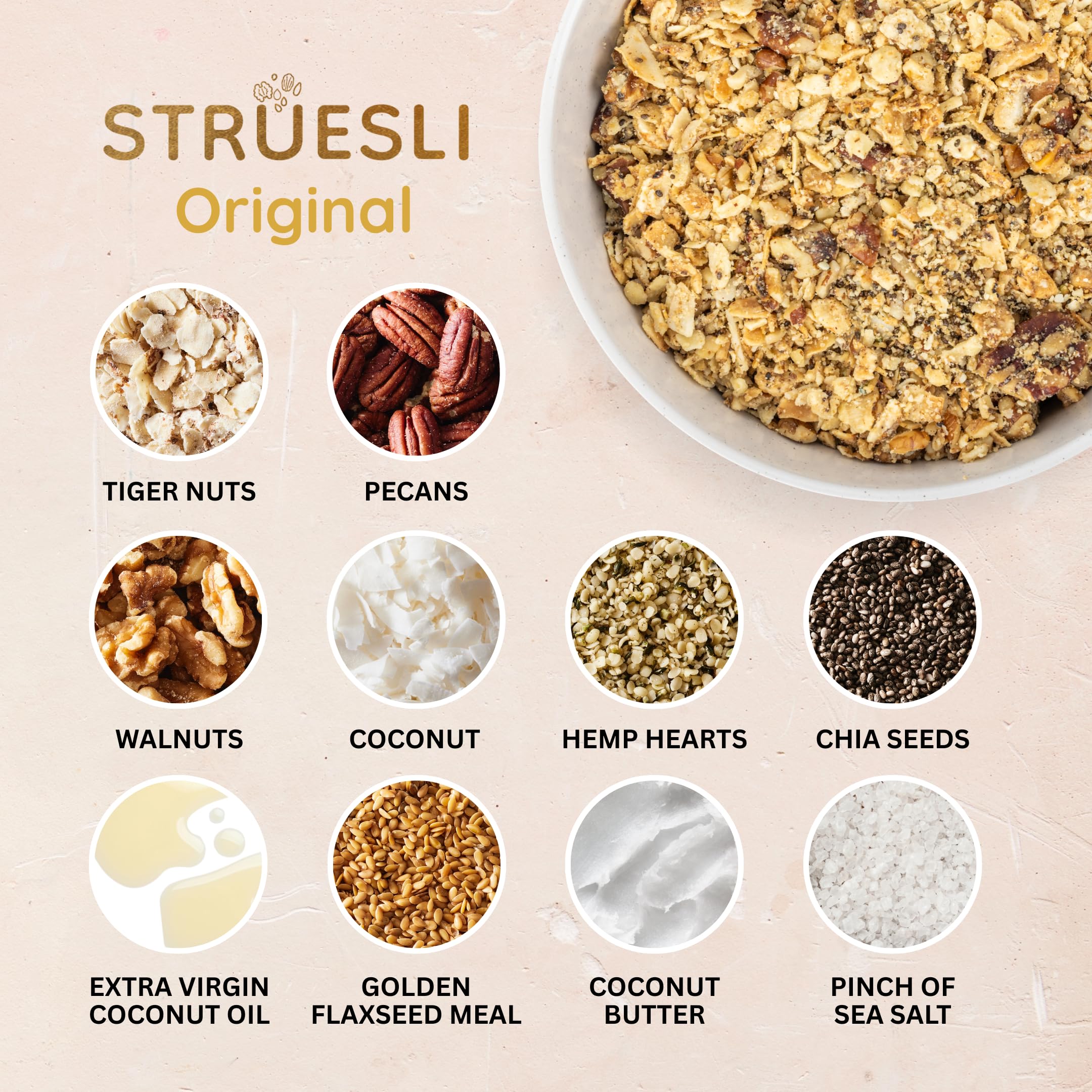 Struesli serving size comparison clarifies portion control and calorie awareness
