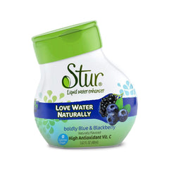 Stur bottle pouring close-up highlighting liquid texture and easy blending