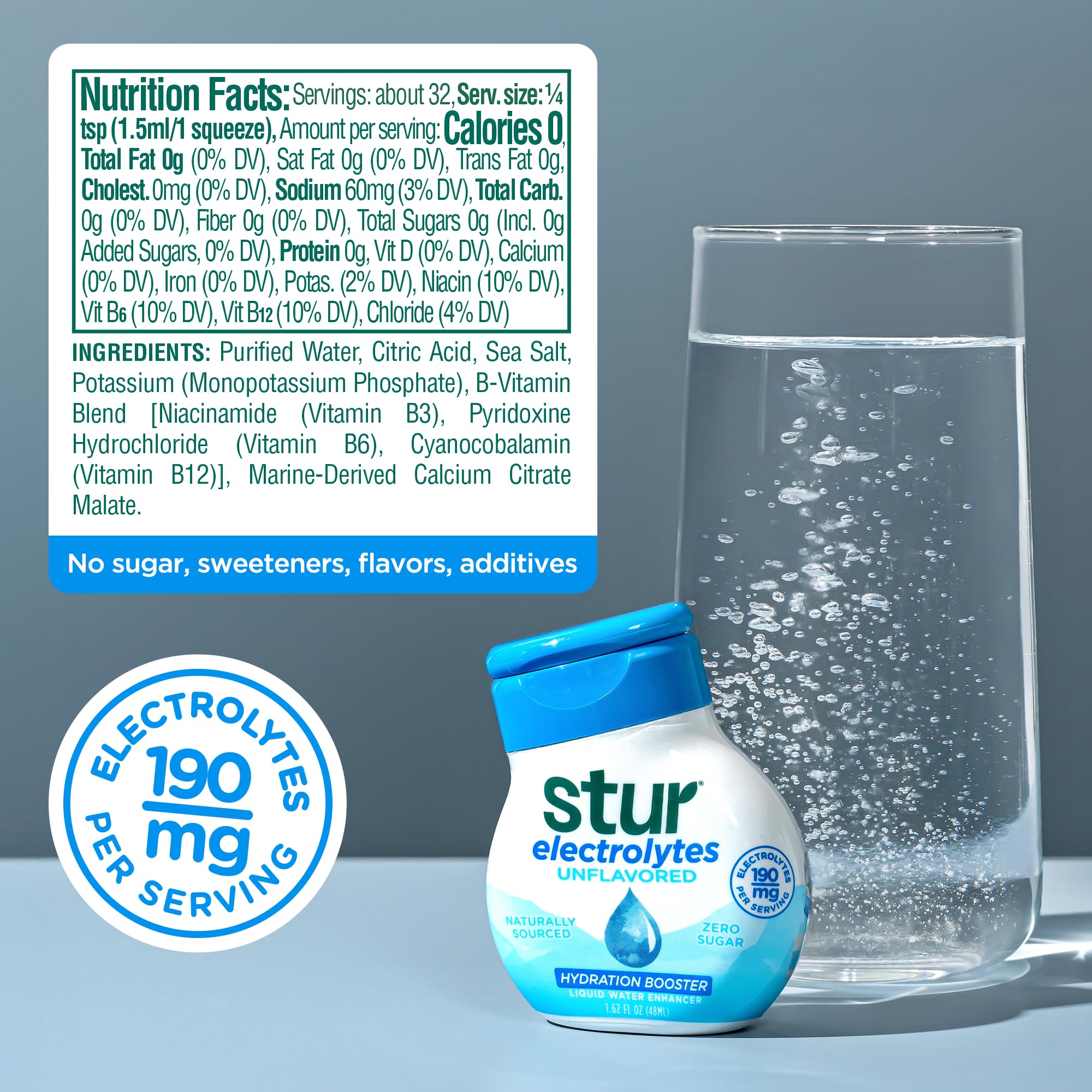 Stur bottle beside outdoor bottle showing hydration on the go