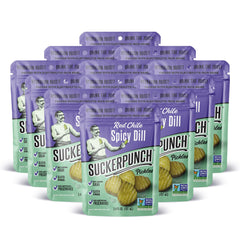SUCKERPUNCH front packaging showing bold red chile label and benefit convenient snack