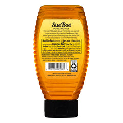 Sue Bee upside-down squeeze bottle for easy, less-mess pouring