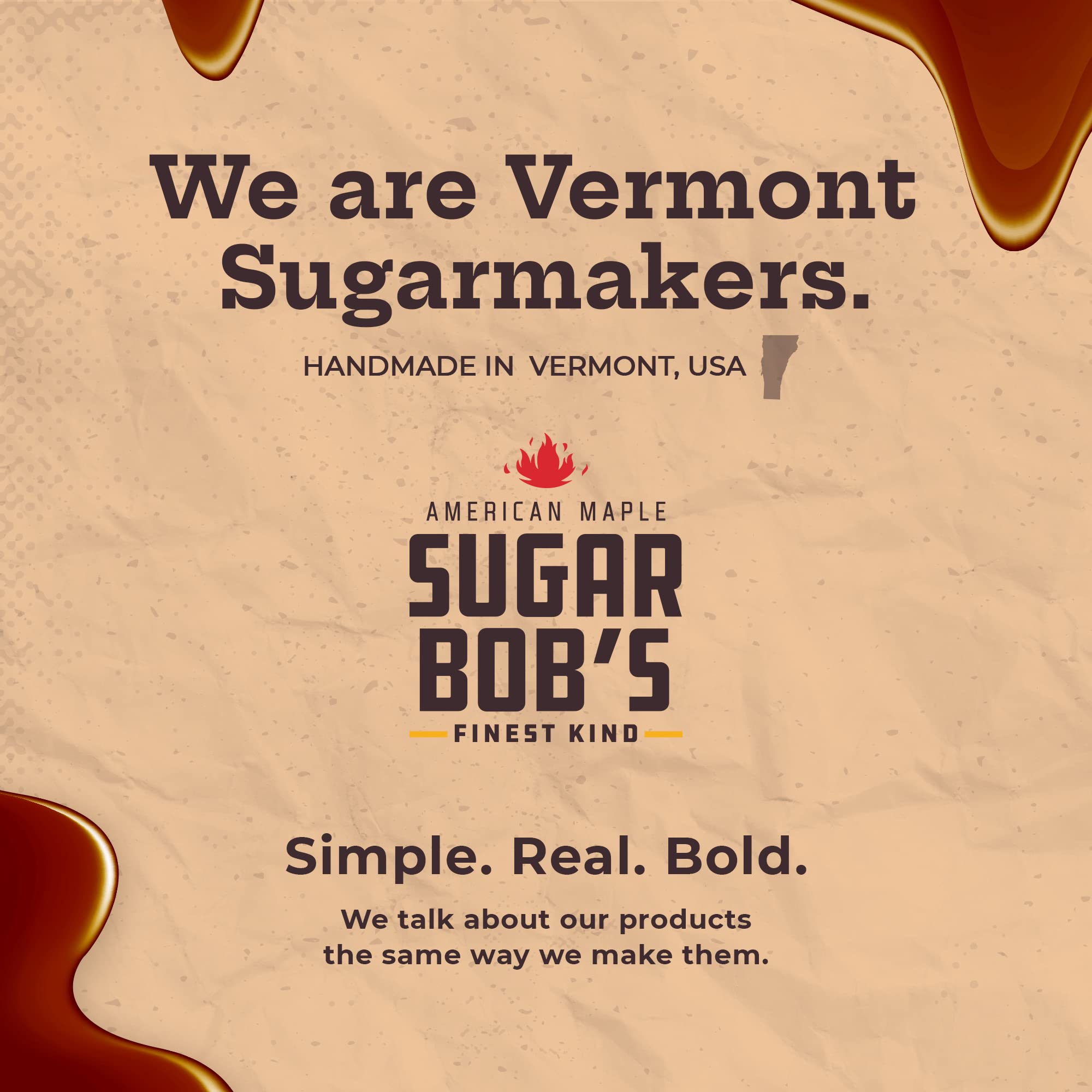Sugar Bob's bottle styled in a gift box to show gourmet present appeal