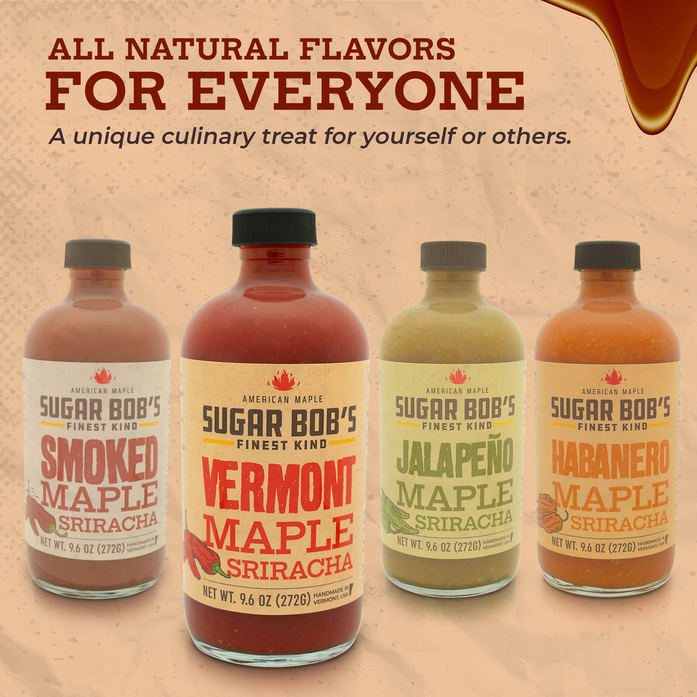 Sugar Bob's bottle next to a ruler and fork to show scale and single-serving size