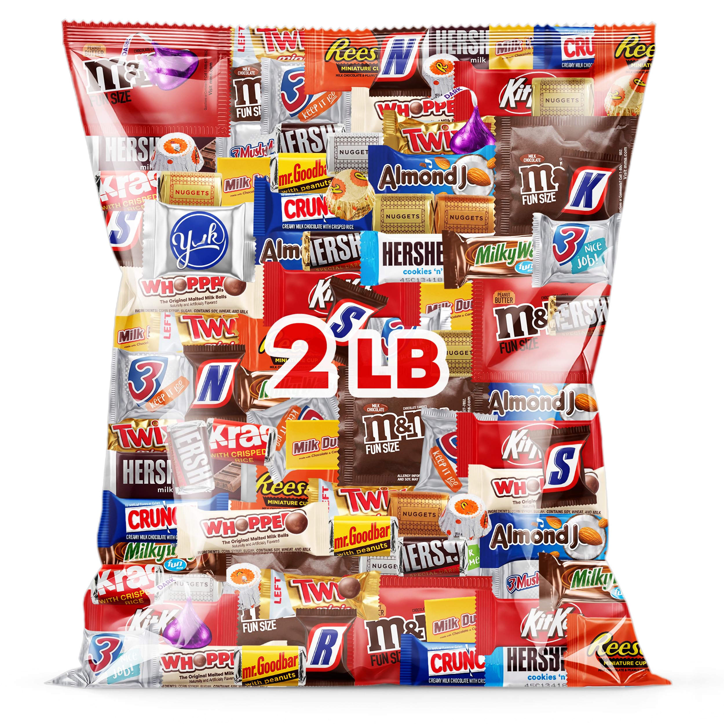 Sugaridge bulk chocolate pack front view showing assorted individually wrapped bars for easy sharing