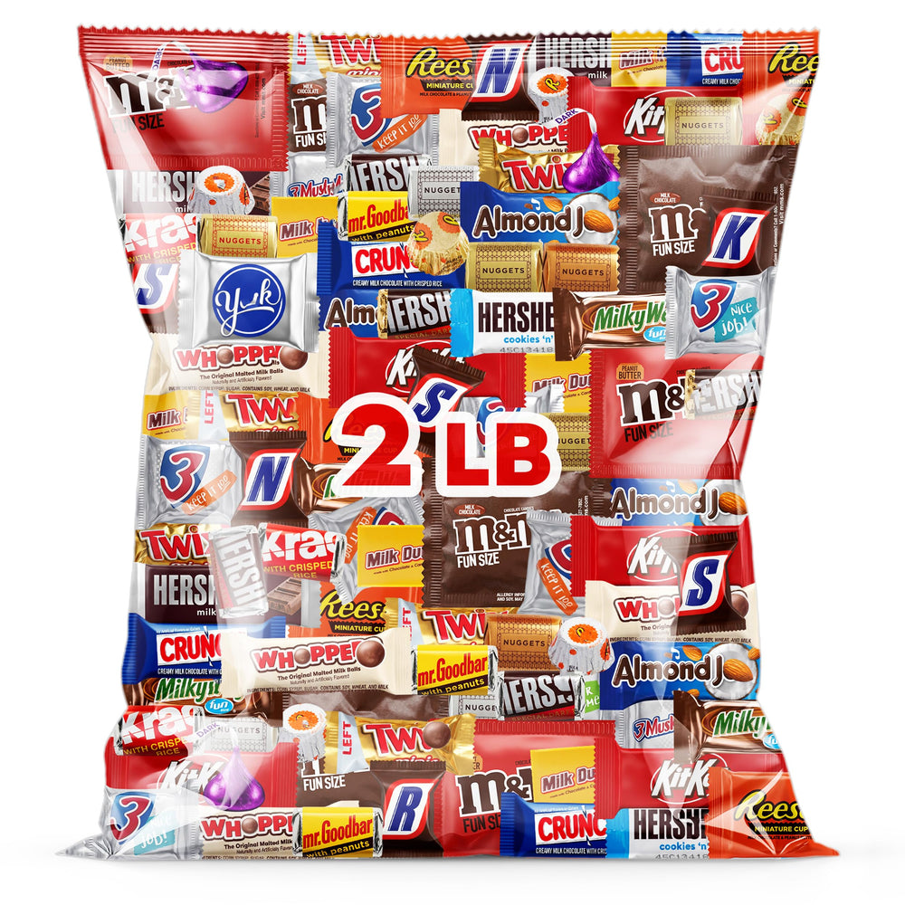Sugaridge bulk chocolate pack front view showing assorted individually wrapped bars for easy sharing
