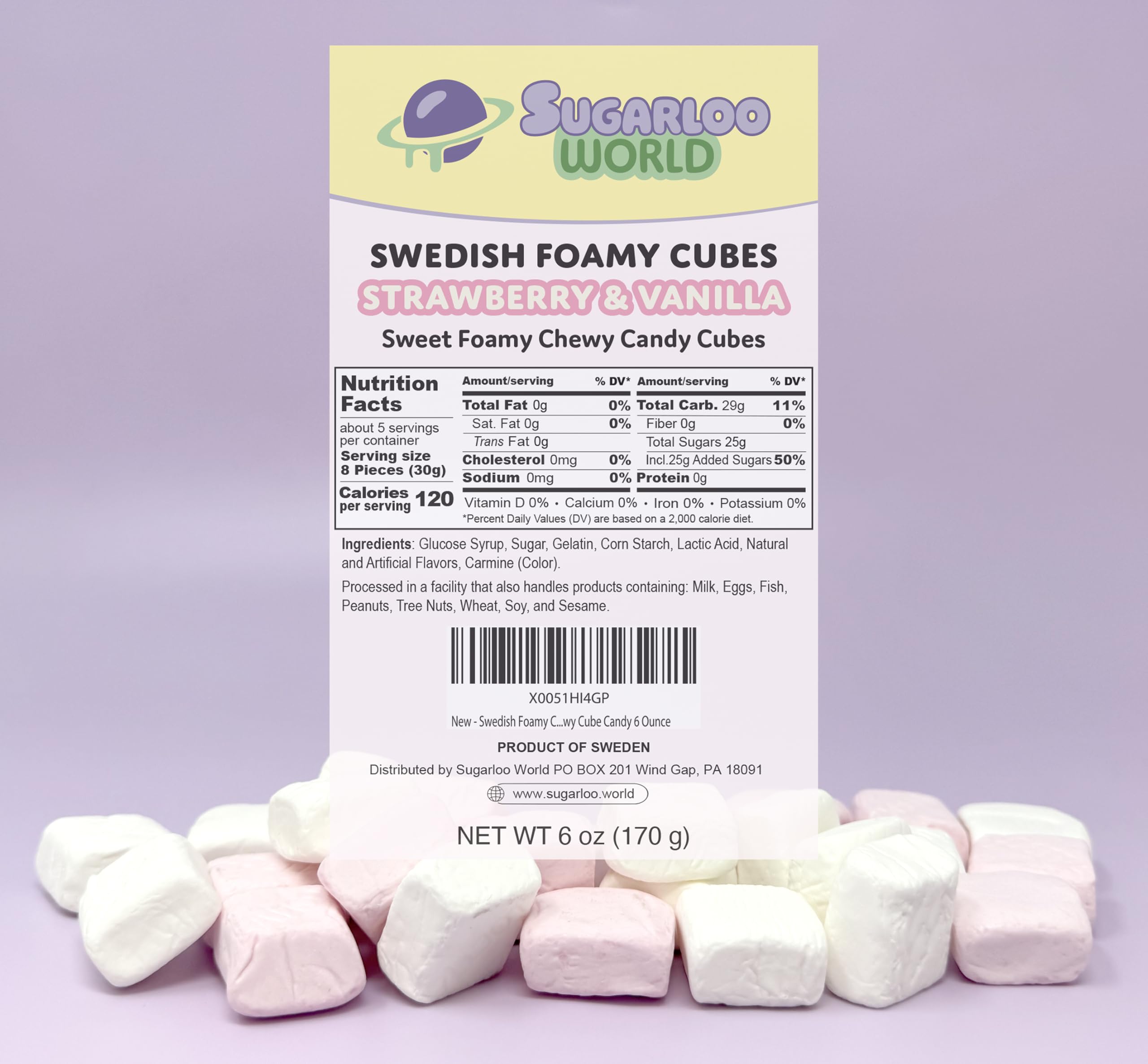 Sugarloo World cubes in hand showing size and portion-friendly convenience