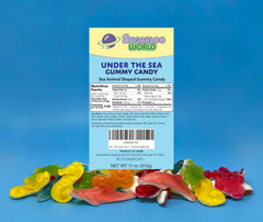 Sugarloo World gummies held in hand showing portion size and resealable bag convenience for snacking