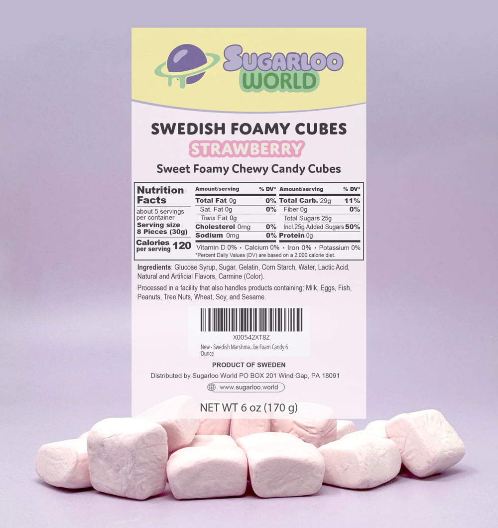 Sugarloo World cubes beside a ruler for size comparison, clear portioning guide