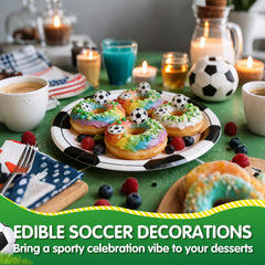 Sugarzy close-up of soccer ball texture highlighting crisp pattern benefit
