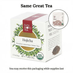 SUGIMOTO TEA nitrogen flushed foil pouch sealed to preserve roasted aroma and freshness