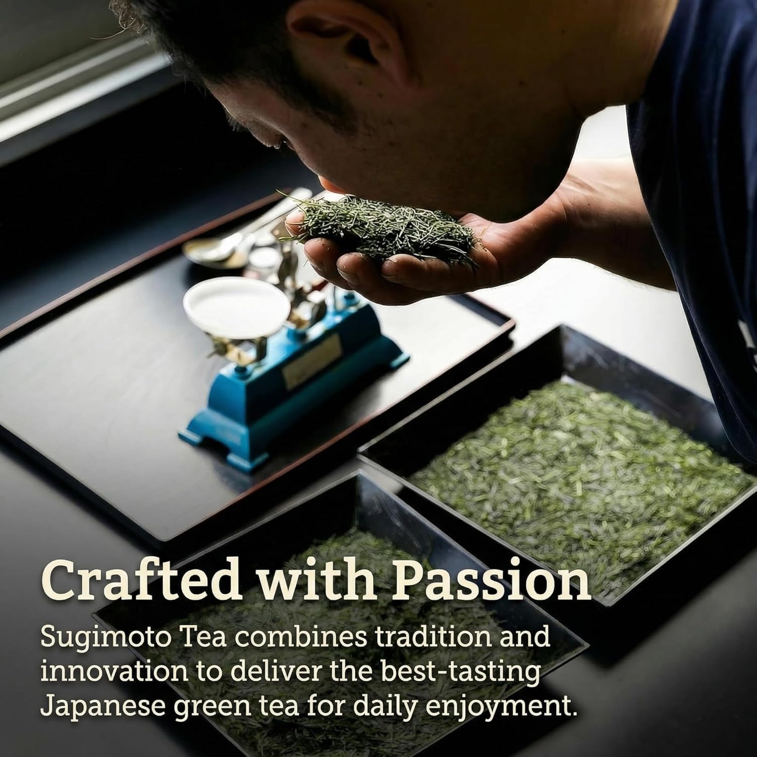 SUGIMOTO TEA served in a traditional setting conveying authentic Japanese experience