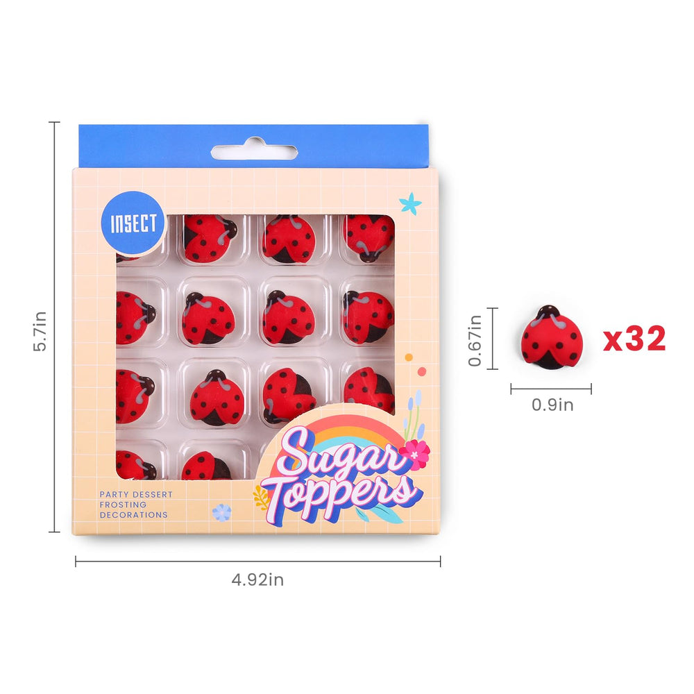 Sujoygar ladybug packaging sealed box protecting toppers during transport and ensuring hygiene