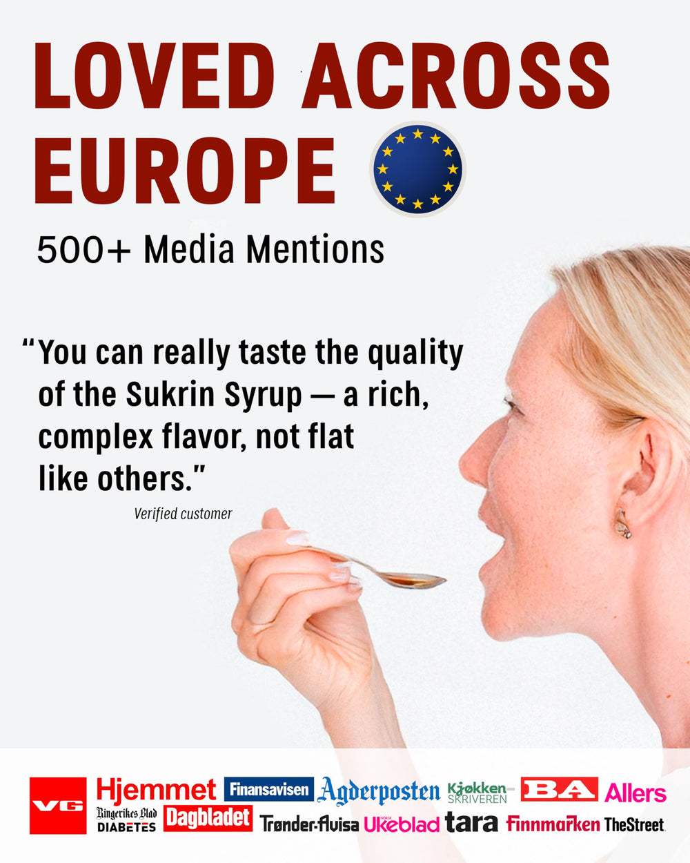Sukrin gold stirred into coffee to add sweet flavor without sugar